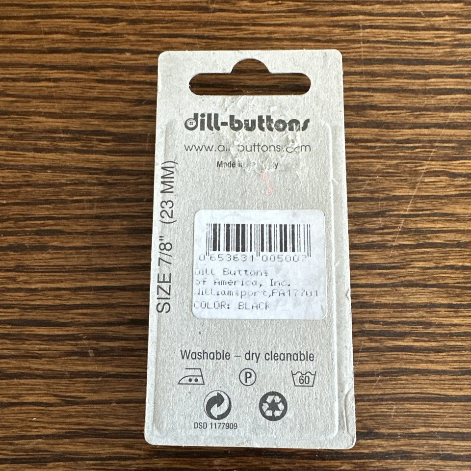 New Vtg 2 PK Dill Buttons 24K Gold Plated #500 7/8” 23MM Made in Germany - Image 2 of 3