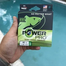 (1) POWER PRO SPECTRA BRAIDED 40lb Test  Moss Green 300lb