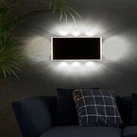 Wandleuchte Wandlampe Wohnzimmerleuchte Indirekt Led Flurlampe Schwarz B 25 Cm