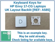 Keyboard Replacement Keys for HP Envy 17-CG Laptops UK Layout Backlit