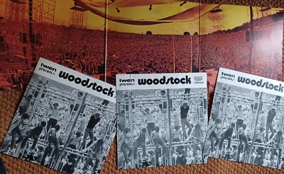 WOODSTOCK / Soundtrack 3 LP Set Germany 1970 WARNER COTILLION twen SD3-500
