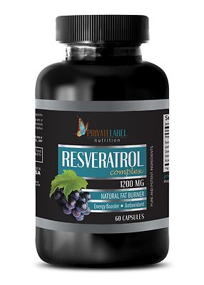 body detox cleanser - RESVERATROL Supreme 1200mg - Super Antioxidant  (1 Bottle)