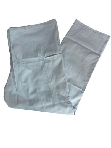 Tailored Image Nurses Scrub Trousers Unisex Size Large Light Blue Cargo Scrubs - Picture 1 of 9