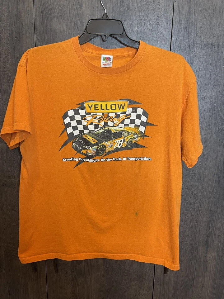 Camiseta Yellow Freight Racing Johnny Sauter 00 Chevy Monte Carlo XL Naranja Foto 2 de 4