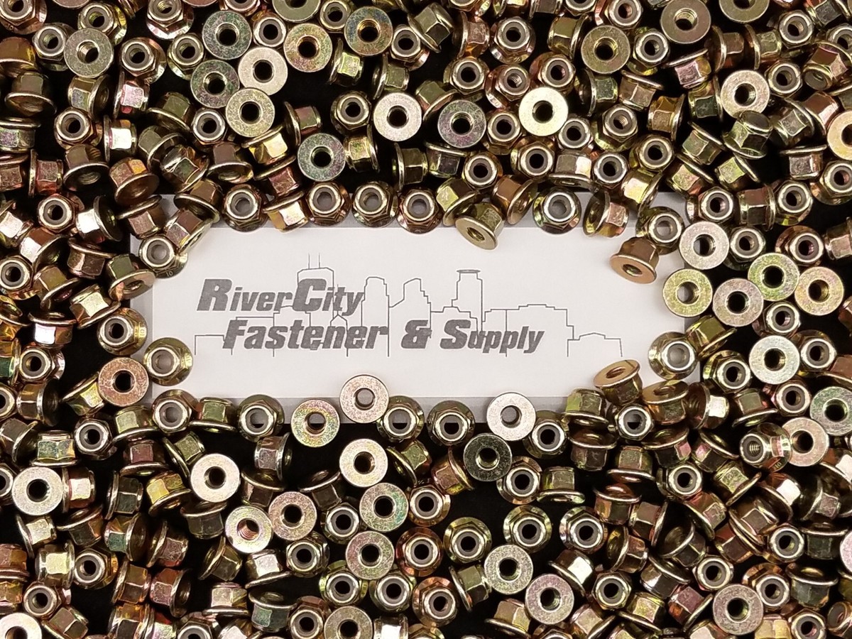 Dadi Serratura A Flangia M6-1.0 - Con Inserto In Nylon Zincati Confezione Da 100 Pezzi - Foto 13