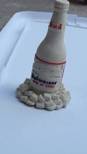 An Authentic Sand Castle Brew Mr. Sandman Budweiser Bottle Real Sand. 1W