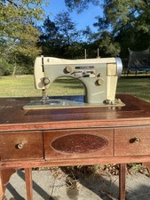 Vintagee Necchi Supernova Sewing Machine with Original Cabinet