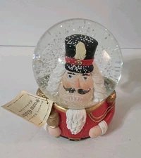 Christmas Target Snow Globe Nutcracker Music Box Not Working Great Globe