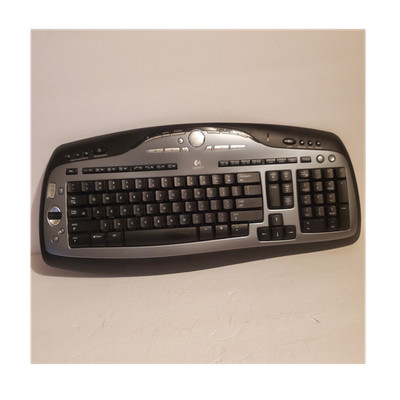 Logitech Cordless Desktop MX3000 Wireless Keyboard Black QWERTY Multimedia 