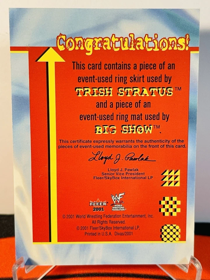 2001 Fleer WWF The Ultimate Diva Collection Matching Set Big Show Trish Stratus - Image 2 of 2