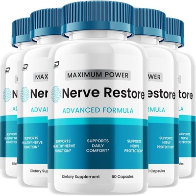 (5 Pack) Nerve Restore Capsules   NerveRestore Natural Ingredients Glycogen