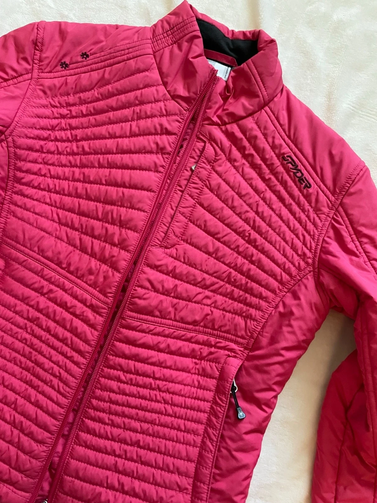 Spyder Women's Pink Winter Outerwear Snow Ski Puffer Jacket Size Small