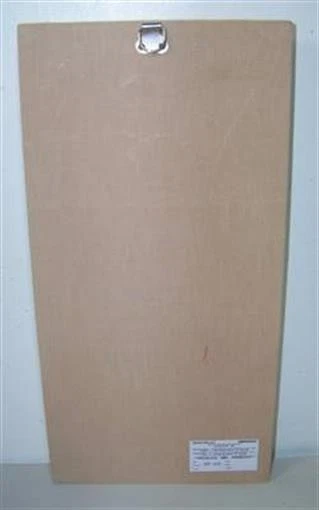 Brown & White Fabric Hawaii Leaf Damask Pocket Bulletin Board Memo Memory - Image 2 of 2