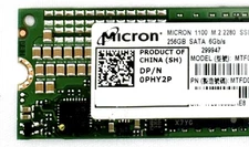 Dell 0PHY2P 256GB SSD M.2 2280 MICRON 1100 (2) | Server | Memory