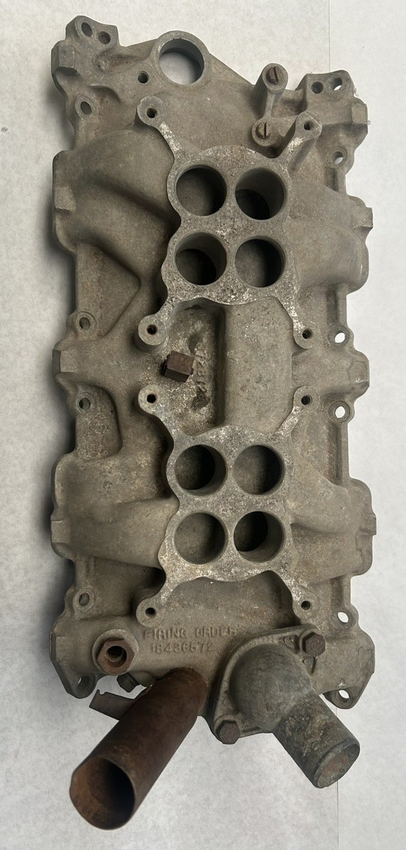 モノブレードサントクシルバー Chevy Corvette 1956 Dual Quad Intake Manifold 3728725 265 2x4