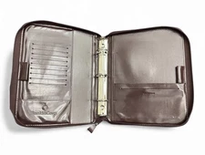 Franklin Covey Planner Burgundy Faux Leather Item 21222 Classic Organizer AS-IS