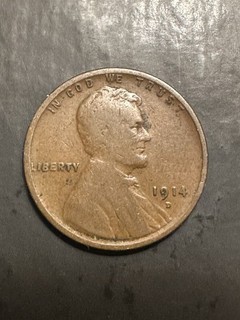 1914 D Lincoln Wheat Cent Penny