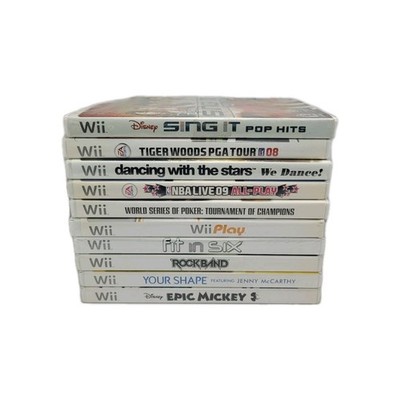 Nintendo Wii Game Lot Set   Bundle of 10 Action, Sports, and Fun Titles