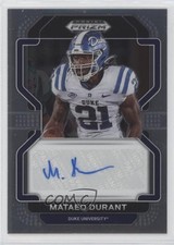 2023 Panini Prizm Draft Picks 2022 Update Mataeo Durant #RA-MDU Auto 13px