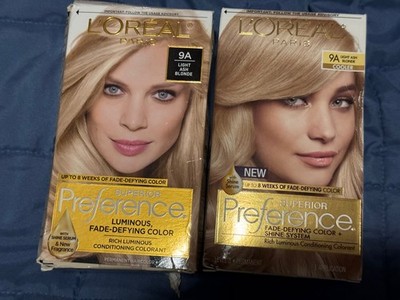 Loreal Light Ash Blonde 9A.  2 Items