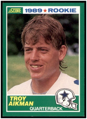 #ad Troy Aikman 1989 Score Football Rookie Card #270 RC NMT MT $17.00