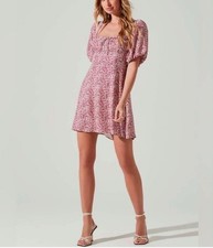 ASTR The Label Ditsy Floral Mini Dress - Size Medium