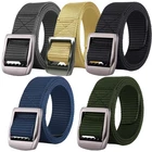 Enzo Mens Canvas Web Belts Adjustable Metal Ratchet Buckle Heavy Duty Army Style