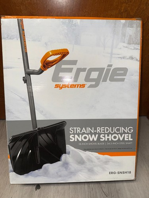 #ad Ergieshovel 48 in. Steel Shaft Snow Shovel with Aluminum Wear Strip ERG SNSH18 $23.89