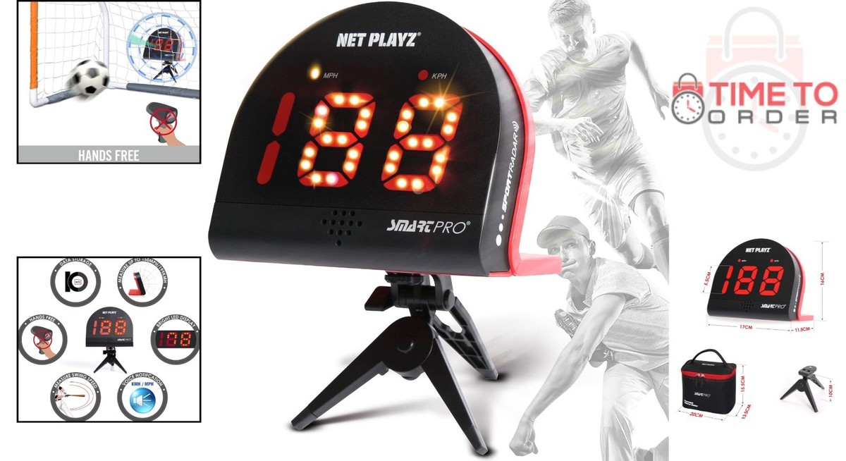 Speed Radar Multi-Sports Hand-Free Gun for Baseball Tennis Soccer
