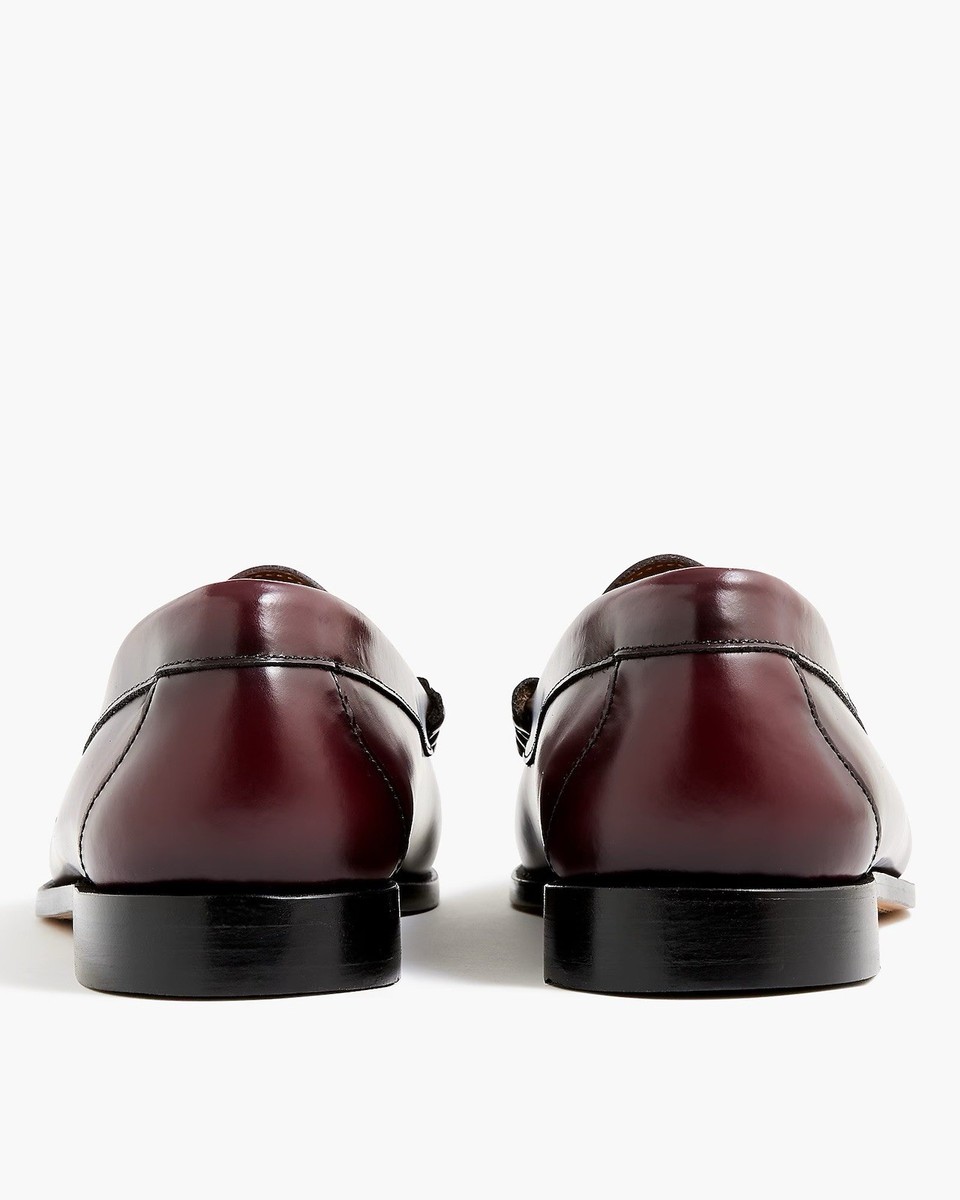 J. CREW Classic Leather Penny Loafer in Wine Size 8 1/2 M  display picture 3