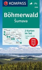 KOMPASS Wanderkarten-Set 2000 Böhmerwald, Sumava (2 Karten) 1:50.000 | deutsch