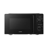 COMFEE' 20L Compact Black Microwave Oven, 700W Solo Manual Countertop Microwave