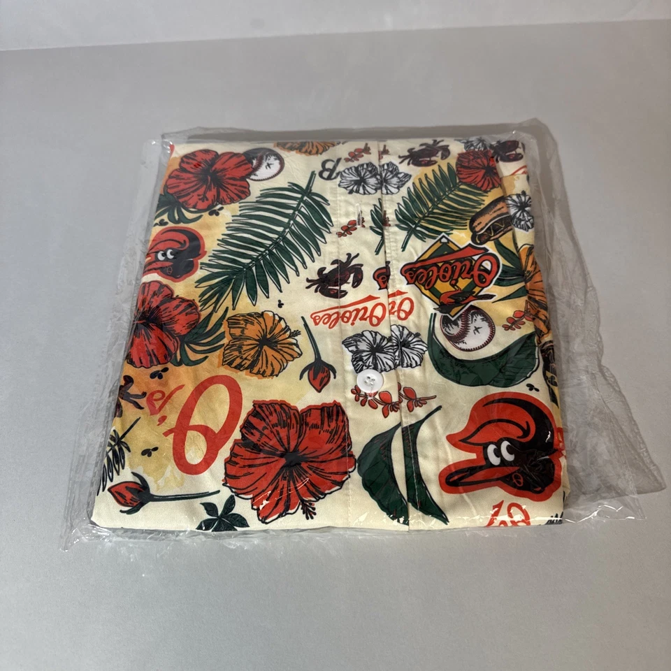 Baltimore Orioles O’s Birdland Hawaiian Shirt – 2025 SGA – XL – New Sealed - Image 3 of 4
