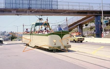 MUNI Car 228 Museum Black Pool UK Open Trolley On Rte  Original Kodachrome Slide