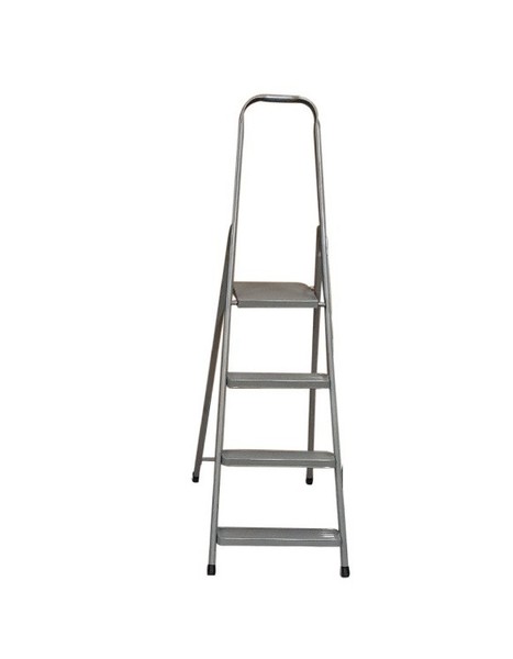 Haushaltsleiter Klappleiter Stehleiter 4 Stufen Trittleiter Stahl-image