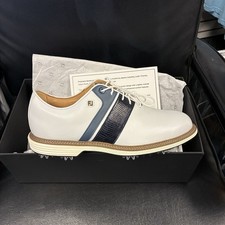 FootJoy Premiere Series - Packard 54563 9.5M NEW White / Pageant Blue / Denim