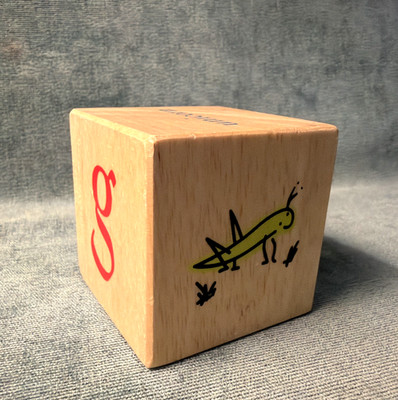 Vintage Pottery Barn Alphabet Wooden Letter G and U Replacement Wood Block