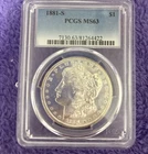 New Listing1881 Silver Morgan Dollar Coin PCGS MS63