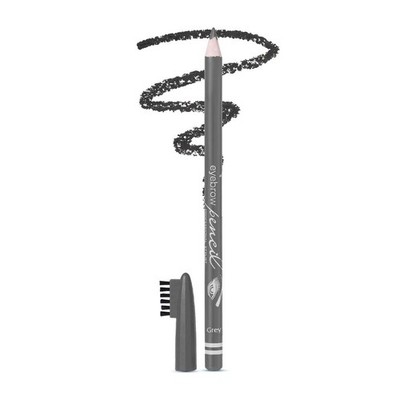 Glam21 Eyebrow Pencil Grey 1.2g - Smudge Proof, Long Lasting, Spoolie Brush