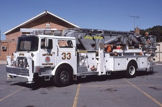FIRE APPARATUS SLIDE PRINCE GEORGES COUNTY MD KENTLAND TRUCK 33 MACK TOWERLADDER