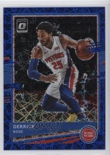 2020-21 Panini Donruss Optic Blue Velocity Prizm Derrick Rose #102 1b33