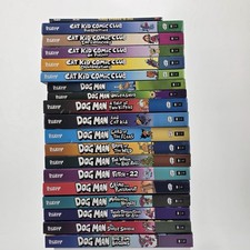 Dav Pilkey Dog Man Set Of Books 1-13 And Cat Kid Comic Club Set 1-5