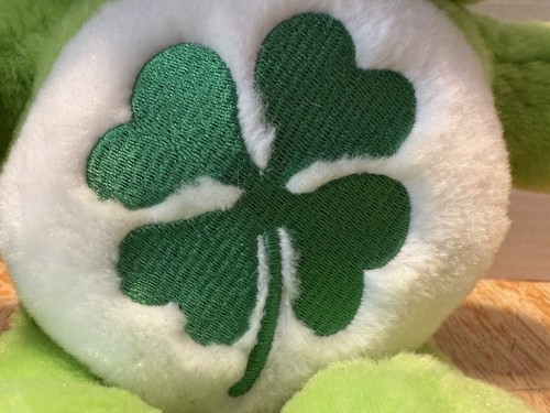 Care Bears Good Luck Plush 13" Green Lucky Shamrock Stuffed Toy 2002 Read - Picture 8 of 20