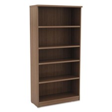Alera VA636632WA Valencia Series Bookcase, Five-shelf, 31 3/4w X 14d X 65h,