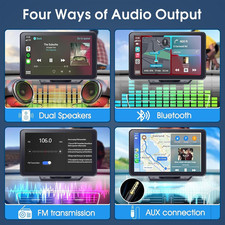 Carplay Screen for Car, 7" HD Wireless Portable Car Play Touchscreen Stereo w...