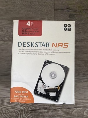 4TB DESKSTAR NAS High Performance Hard Drive For Desktop NAS Systems