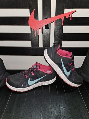 Nike Wild Trail Runners (Women's) - Blk/Pink/Blue - Sz 8.5W/7M (643074-001) Used
