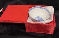 Chinese Famille Rose Hand Painted Bowl 3.5 Inches with gold gilt Qianlong mark