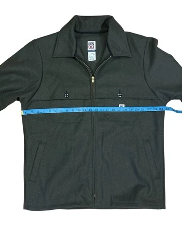 Big Bill Wool Outdoor Jacket Green Regular LARGE 78496 image 5