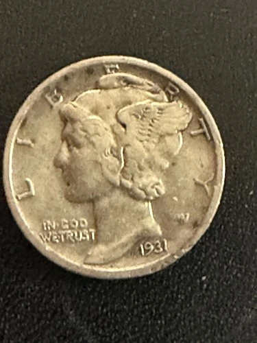 1931 S Mercury Dime VF